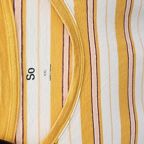 SO Striped Short Sleeve‎ Midi Sz. XXL Dress - Picture 3 of 5